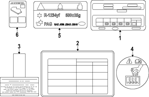 Labels for 2025 Kia EV6 #0