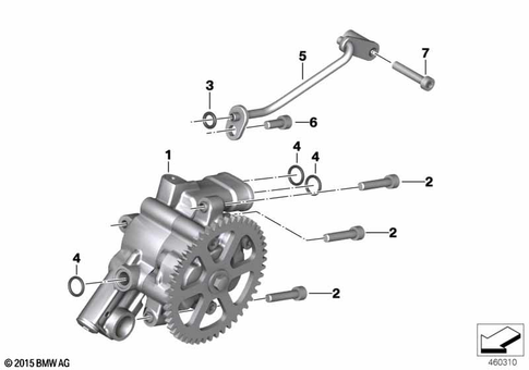 Oil Pump with Filter Screen and Drive for 2013 BMW-Motorrad C 650 GT #0