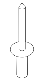 7147378241 - Body: Vent Louver Rivet for BMW: 740i, 740i xDrive, 745e xDrive, 750i xDrive, M760i xDrive Image