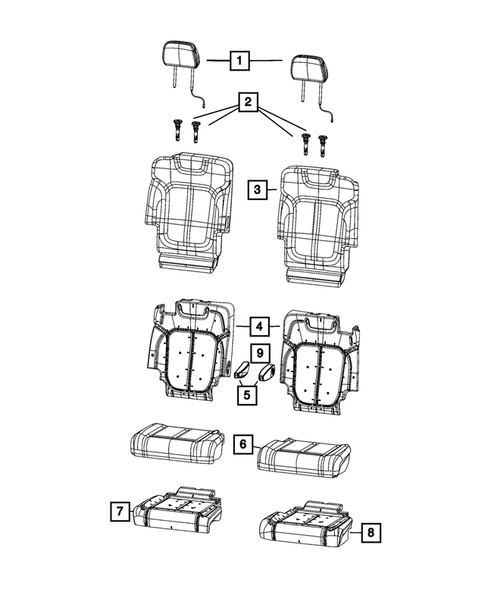 Rear Seats - Second Row for 2023 Jeep Grand Cherokee L #20