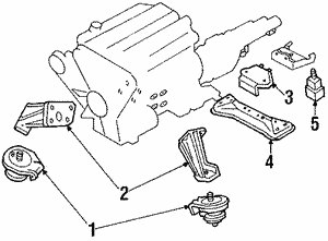 Engine & Trans Mounting for 1991 Nissan 300ZX | OEM Parts Online