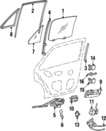73416SE3000 - : Vent Glass for Honda: Accord Image