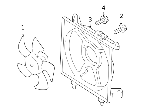 Cooling Fan for 2008 Subaru Outback #0
