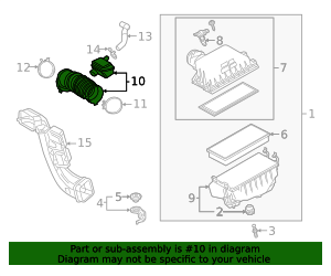 17880 17880-25040 - High-Quality Air Inlet Hose for 2022-2025 Lexus ...