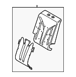 FA1Z5864810B - Body: Seat Back Pad for Lincoln: MKX Image