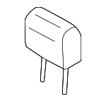 FA1Z58611A08AL - Body: Headrest for Lincoln: MKX, Nautilus Image