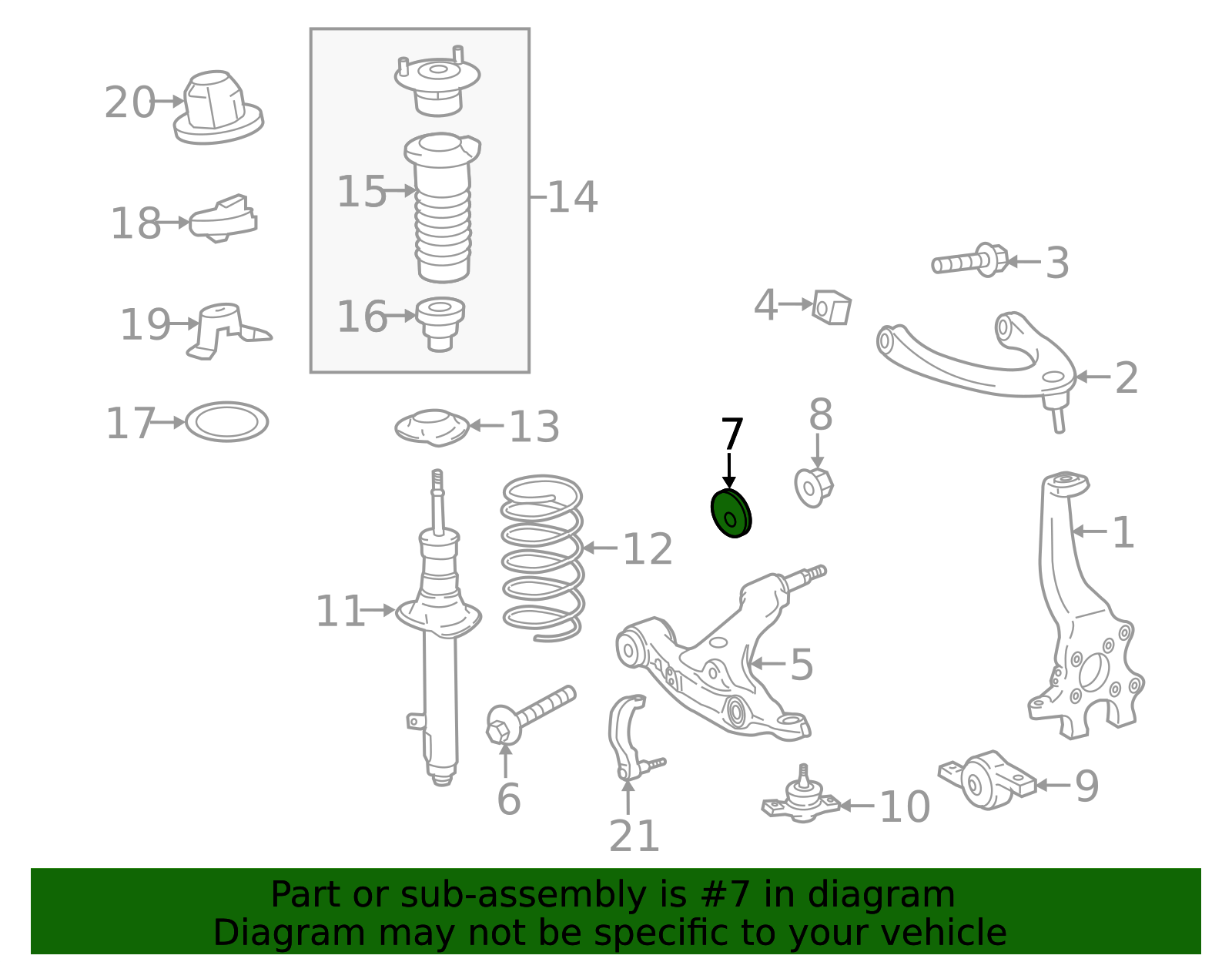 1998-2025 Lexus Lower Control Arm Cam 48198-30060 | Lexus Direct parts