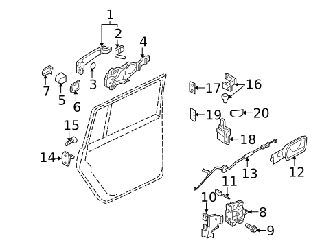 Rear Door for 2010 Volkswagen Jetta #1