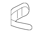 7H0820898 - Body: Exterior Door Handle Gasket for Volkswagen Image