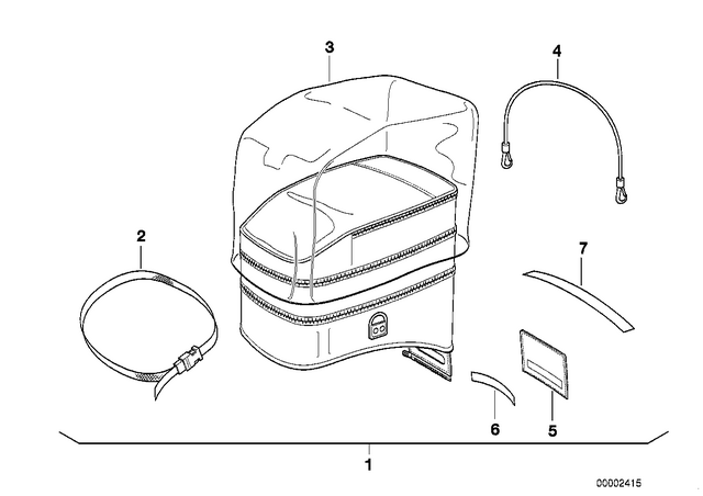 16112340183 - Luggage &amp; Storage: Sealing -  for BMW-Motorrad Image