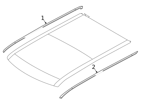 Exterior Trim - Roof for 2016 Kia Soul EV #0