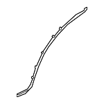 2957302100 - Body: Rear Weather-strip for Mercedes-Benz Image