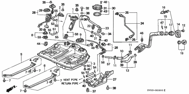 Fuel Tank for 1995 Honda Accord #0