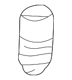 74144SR3000 - Body: Hood Cushion for Honda: Civic, CR-V, CR-Z, Fit, HR-V, Insight, Odyssey Image