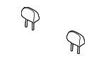 897003S000RAW - Body: Headrest for Hyundai Image