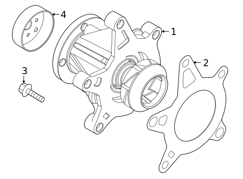 Water Pump for 2021 Hyundai Elantra #0