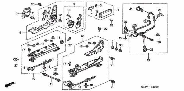Front Seat Components (R.) for 2004 Acura RL #0