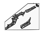 KMV653810E - Body: Rear Rail Assembly for Mazda Image