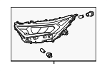 811100R152 - Electrical: Headlamp Assembly for Toyota Image