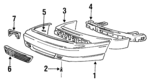 8651024300 - Body: Bumper Cover for Mitsubishi: Precis Image