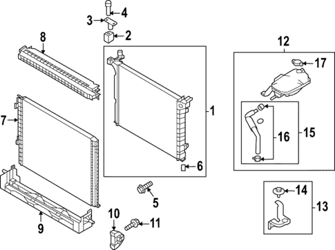 Radiator & Components for 2025 Genesis G90 #0