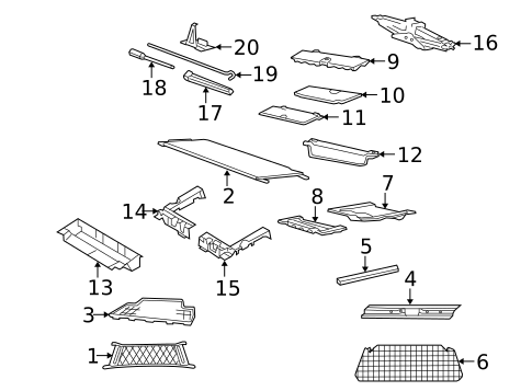 Interior Trim - Rear Body for 2004 Ford Explorer #0