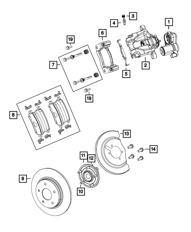 R8318173AB - Brakes: Disc Brake Caliper Assembly, Remanufactured, Left for Mopar Image