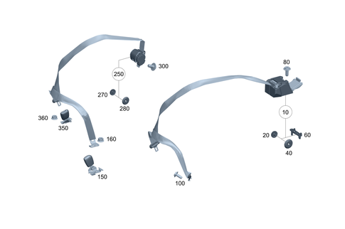Seat Belt for 2026 Mercedes-Benz C43 AMG #0