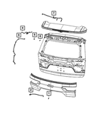 68377241AA - Electrical: Liftgate Camera Washer Nozzle for Mopar Image