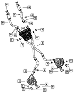5181684AL - Exhaust: Exhaust Resonator And Pipe, Right for Mopar Image