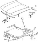 E84Y16612A - Body: Hood for Mercury: Sable Image