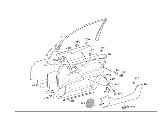 2107271530 - Front Doors: Seal for Mercedes-Benz Image image