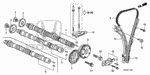 14110R40A00 - Engine: CAMSHAFT, IN. for Honda Image