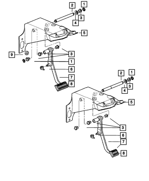 Brake Pedals for 2010 Dodge Dakota #0