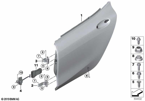 Door, Rear for 2026 BMW BMW ALPINA B8 #0