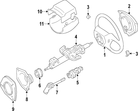 Steering Column for 2004 Lexus RX330 #1