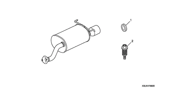 Sport Muffler for 2007 Honda Fit #0