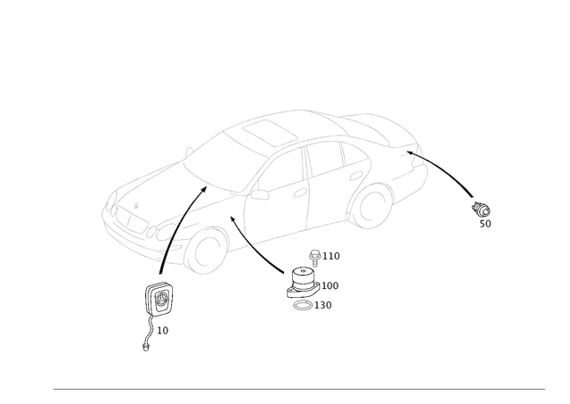 2118203197 - Special Equipment: Transmitter for Mercedes-Benz: 250, 300S, C230, C240, C250, C280, C300, C32 AMG, C320, C350, C55 AMG, E250, E320, E350, E500, E55 AMG, E550, E63 AMG, S350, S400, S500, S550, S600, S63 AMG Image image