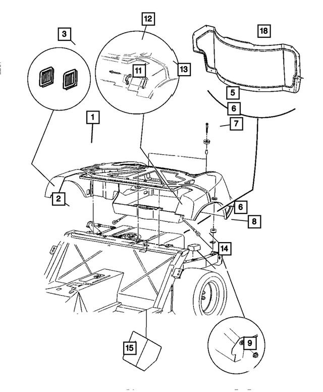 4865434AB - Body Sheet Metal Except Doors: Trunk Pan for Mopar Image