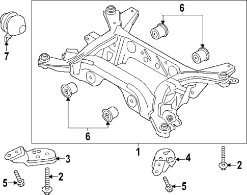 Suspension Mounting for 2024 Ford Mustang #1