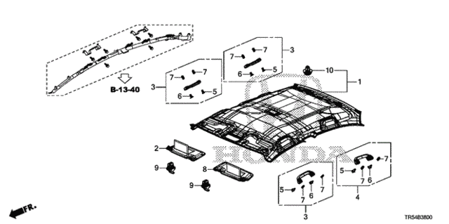 Roof Lining for 2012 Honda Civic #0