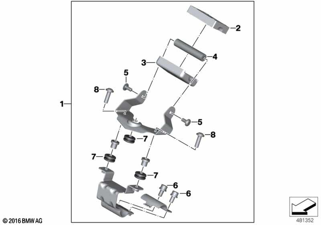 65908525238 - Navigation &amp; Communication: Clamping                  for BMW-Motorrad Image