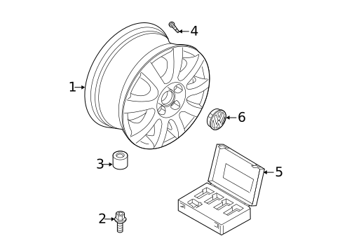 Wheels for 2003 Volkswagen Jetta #0