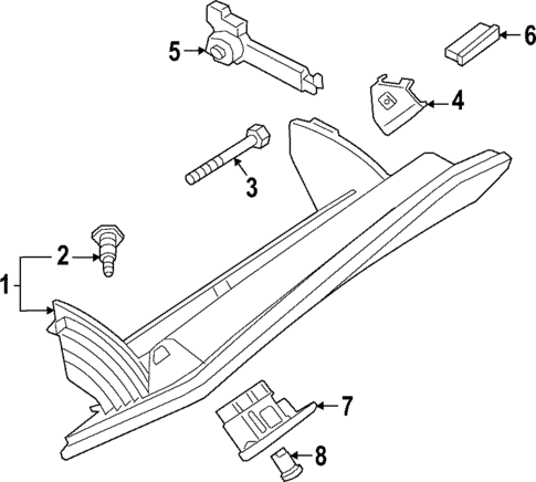 Glove Box for 2022 BMW 430i Gran Coupe #0
