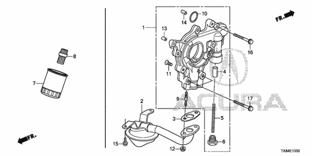 Oil Pump for 2013 Acura ILX #0