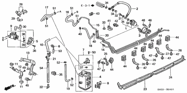 Fuel Pipe ('98) for 1998 Honda Odyssey #0