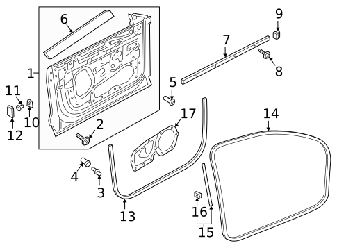 Door & Components for 2024 Audi RS Q8 #1