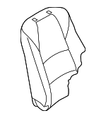 DD5D8813105 - : Seat Back Cover - Passenger Side (RH) for Mazda: CX-3 Image