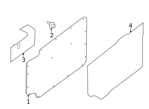 Interior Trim - Side Door for 2020 Nissan NV3500 #0