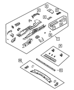 5115197AA - Frames and Bumpers: Floor Sidemember, Left for Mopar Image